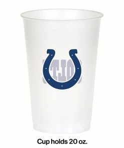 Creative Converting NFL And Football Party Supplies Indianapolis Colts Plastic Cup, 20Oz, 8 Ct