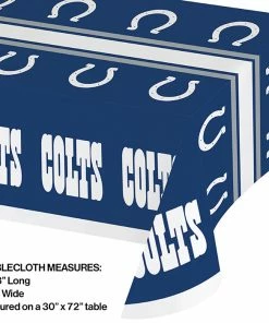 Creative Converting Indianapolis Colts Plastic Table Cover, 54