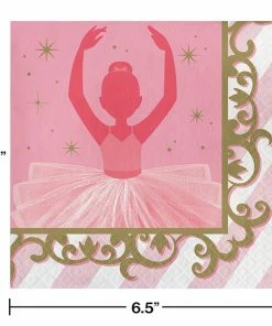 Creative Converting Ballet Napkins, 16 Ct