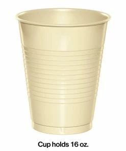 Creative Converting Ivory Plastic Cups, 20 Ct