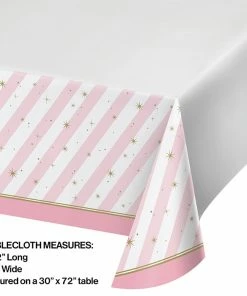 Creative Converting Twinkle Toes Plastic Tablecover Border, 54" X 102" Kids Birthday Party Themes