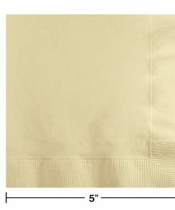 Creative Converting Ivory Beverage Napkin 2Ply, 200 Ct