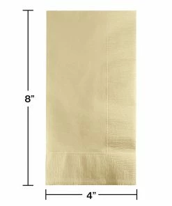 Creative Converting Ivory Dinner Napkins 2Ply 1/8Fld, 50 Ct