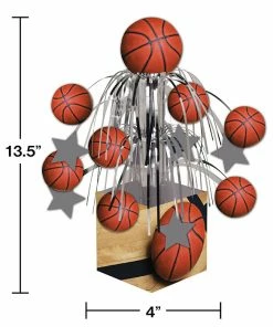 Creative Converting Basketball Party Decorations Basketball Centerpiece