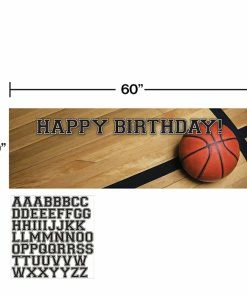 Creative Converting Sports Fanatic Basketball Giant Party Banner W/Stck