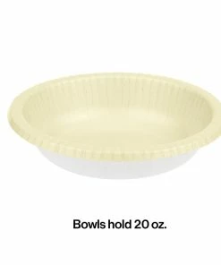 Creative Converting Ivory Paper Bowls 20 Oz., 20 Ct