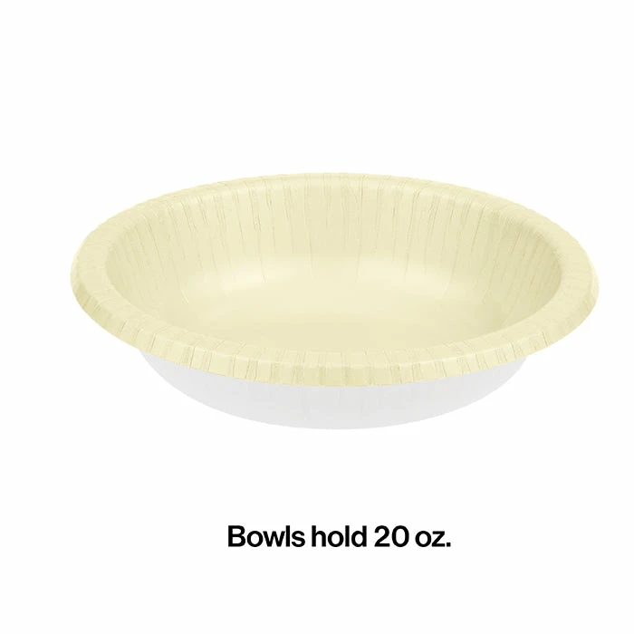 Creative Converting Ivory Paper Bowls 20 Oz., 20 Ct