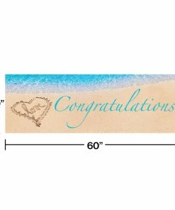 Creative Converting Beach Love Giant Party Banner Bridal And Wedding