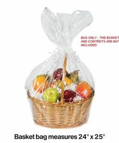 Creative Converting Large Clear Basket Bag Christmas Party Supplies