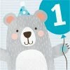 Creative Converting Bear Party 1st Birthday Napkins, 16 Ct