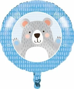 Creative Converting Birthday Bear Metallic Balloon 18" 1st Birthday Party Themes