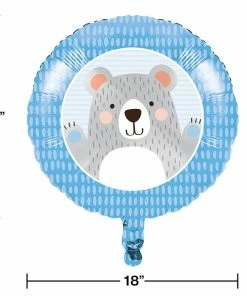 Creative Converting Birthday Bear Metallic Balloon 18" 1st Birthday Party Themes
