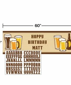 Creative Converting Cheers & Beers Giant Party Banner W/Stck