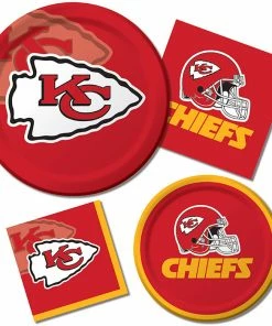 Creative Converting Kansas City Chiefs Napkins, 16 Ct NFL And Football Party Supplies
