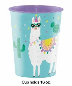 Creative Converting Llama Party Plastic Keepsake Cup 16 Oz.