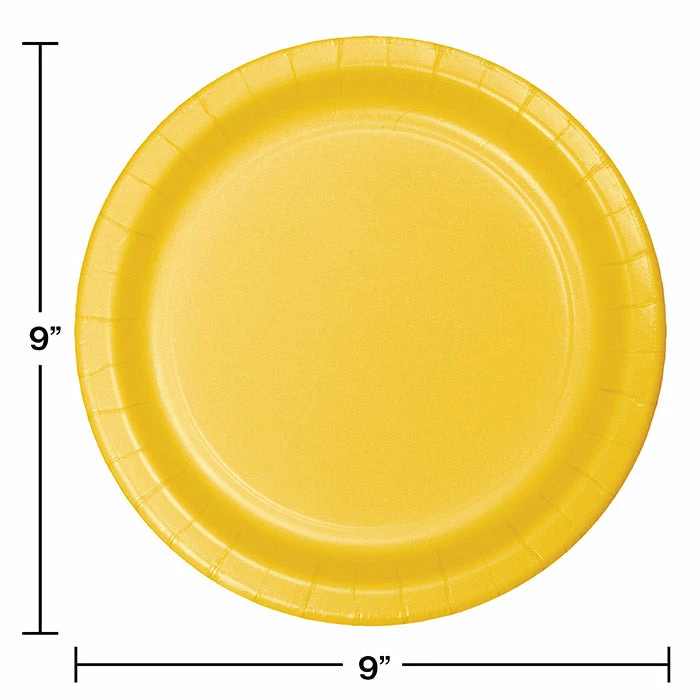 Creative Converting School Bus Yellow Paper Plates, 24 Ct