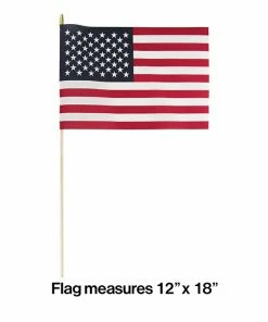 Creative Converting Cloth Usa Flag, 12" X 18"