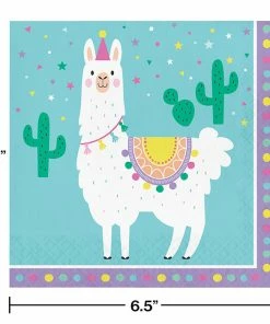 Creative Converting Llama Party Napkins, 16 Ct Kids Birthday Party Themes