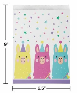Creative Converting Llama Party Treat Bags, 10 Ct
