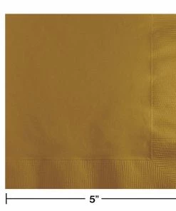 Creative Converting Glittering Gold Beverage Napkins, 20 Ct