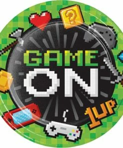Creative Converting Video Game Party Paper Plates, 8 Ct