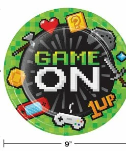 Creative Converting Video Game Party Paper Plates, 8 Ct