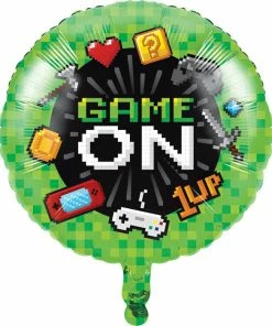 Creative Converting Kids Birthday Party Themes Gaming Party Metallic Balloon 18"