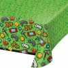Creative Converting Kids Birthday Party Themes Gaming Party Plastic Tablecover All Over Print, 54" X 102"