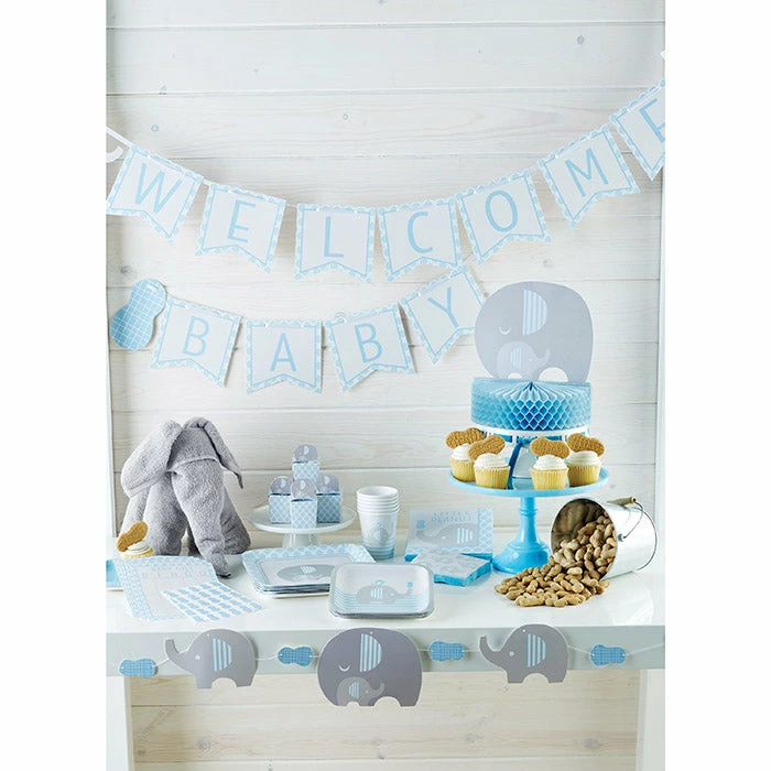Creative Converting Little Peanut Boy Elephant Beverage Napkins, 16 Ct Baby Showers