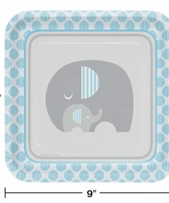 Creative Converting Little Peanut Boy Elephant Paper Plates, 8 Ct
