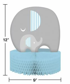 Creative Converting Baby Showers Little Peanut Boy Elephant Centerpiece