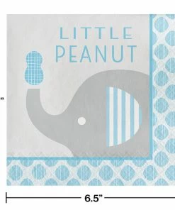 Creative Converting "Little Peanut" Boy Elephant Napkins, 16 Ct