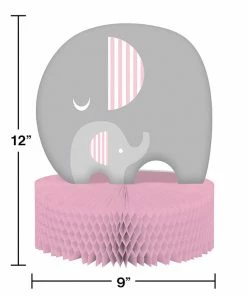 Creative Converting Little Peanut Girl Elephant Centerpiece