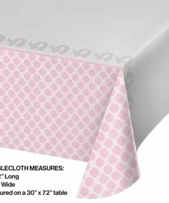 Creative Converting Little Peanut - Girl All Over Prt Plastic Tablecover 54" X 102" Baby Showers
