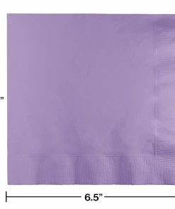 Creative Converting Luscious Lavender Luncheon Napkin 2Ply, 50 Ct Solid Color Tableware