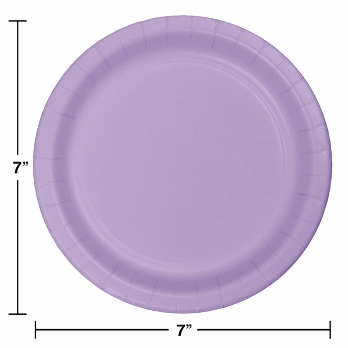 Creative Converting Luscious Lavender Purple Dessert Plates, 24 Ct