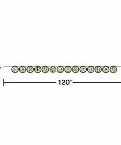 Creative Converting Adult Birthday Party Themes Black And Gold Ribbon Banner