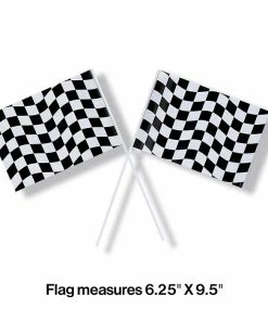 Creative Converting Black And White Check Flag Racing Theme Party Decorations
