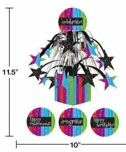 Creative Converting Adult Birthday Party Themes Milestone Celebrations Centerpiece Cascade W/Base & Att