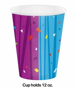 Creative Converting Milestone Celebrations Hot/Cold Paper Paper Cups 12 Oz., 8 Ct Adult Birthday Party Themes