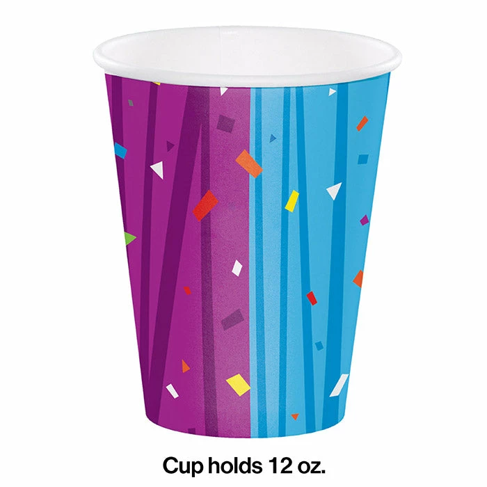 Creative Converting Milestone Celebrations Hot/Cold Paper Paper Cups 12 Oz., 8 Ct Adult Birthday Party Themes