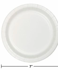 Creative Converting White Dessert Plate, 8 Ct