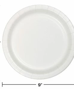 Creative Converting White Dinner Plate, 75 Ct