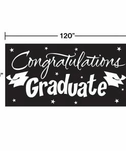 Creative Converting Black Graduation Card Decoration Graduation Party Supplies