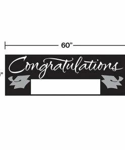 Creative Converting Black Graduation Party Banner