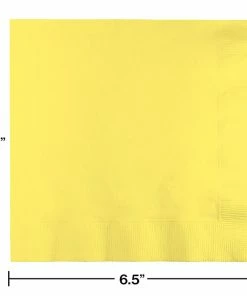 Creative Converting Mimosa Luncheon Napkin 2Ply, 50 Ct Solid Color Tableware