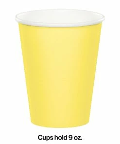 Creative Converting Mimosa Hot/Cold Paper Paper Cups 9 Oz., 24 Ct Solid Color Tableware