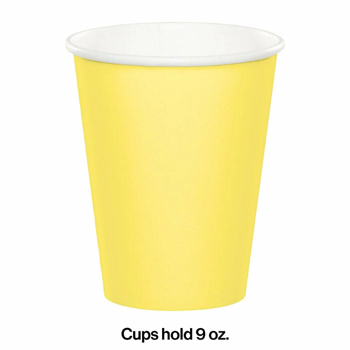 Creative Converting Mimosa Hot/Cold Paper Paper Cups 9 Oz., 24 Ct Solid Color Tableware