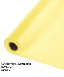 Creative Converting Solid Color Tableware Mimosa Banquet Roll 40" X 100'