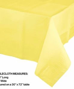 Creative Converting Mimosa Tablecover 54"X 108" Polylined Tissue Solid Color Tableware